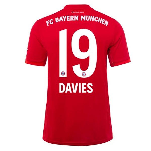 Camiseta Bayern Munich NO.19 Davies 1ª 2019-2020 Rojo